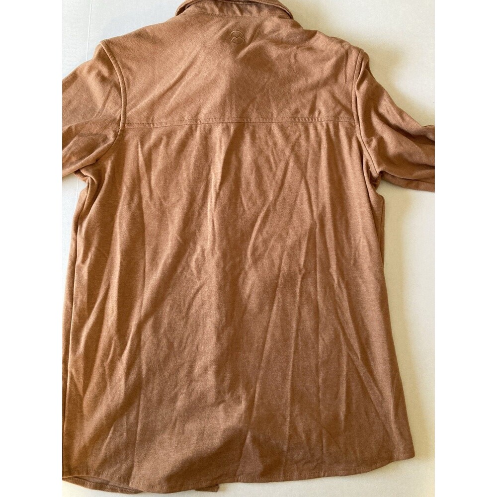 Magellan Outdoors Men’s Campfire Flannel Shirt Med Dual Front Pockets Tan NWOT - Picture 3 of 6